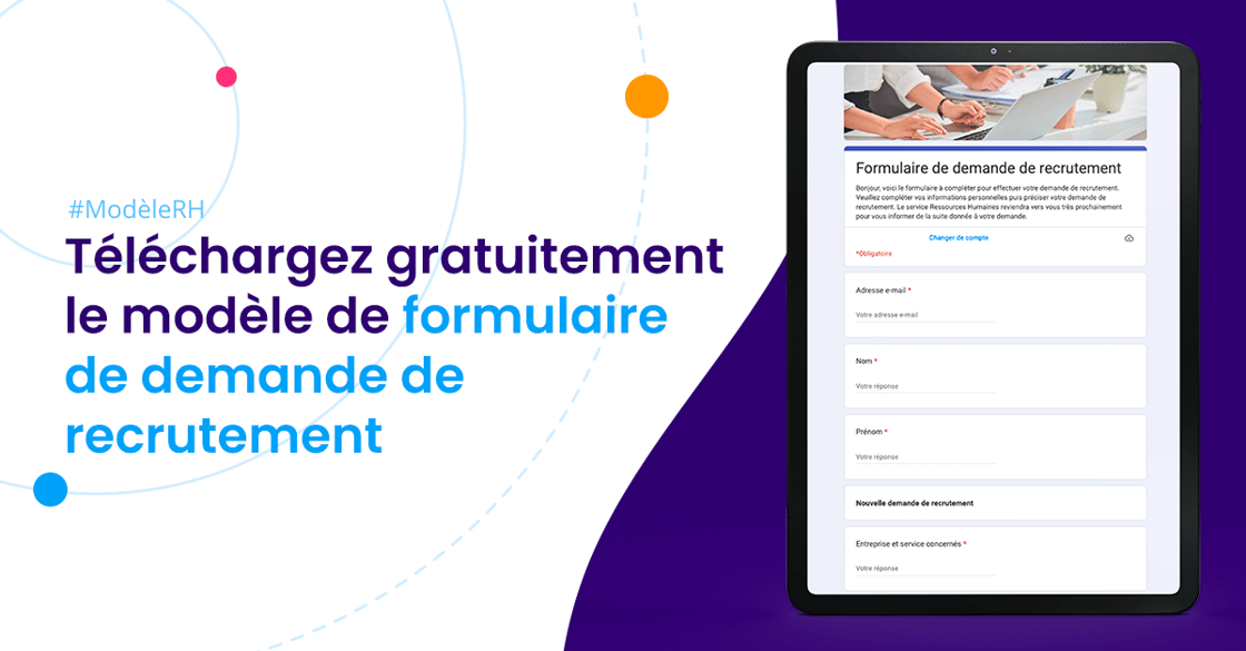 Modèle formulaire demande de recrutement